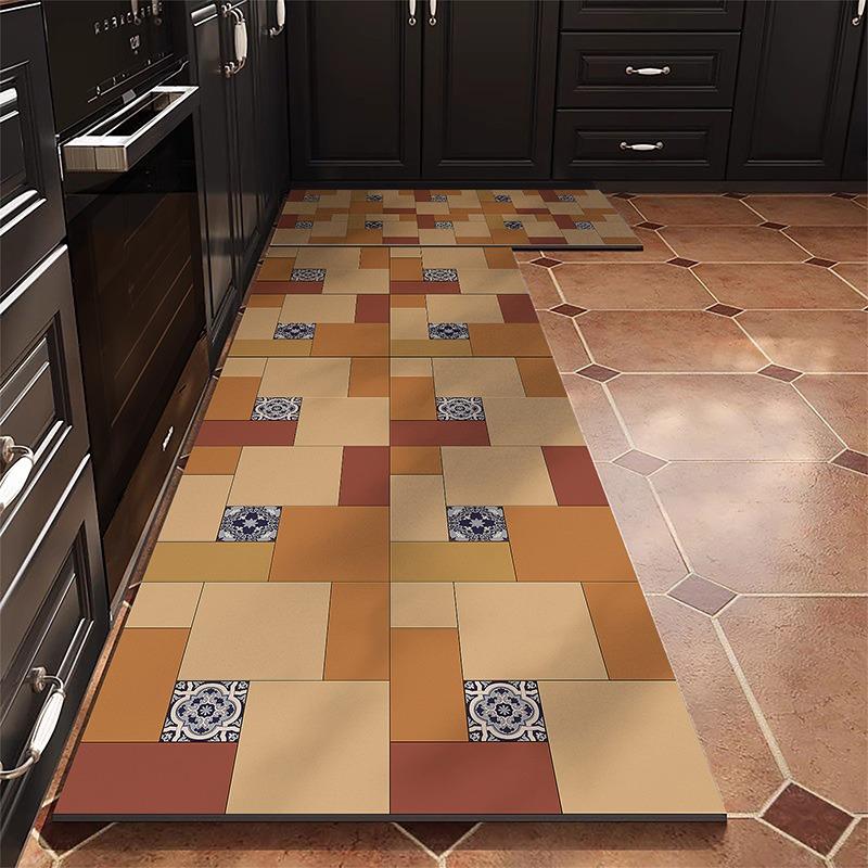Kitchen Floor Mat Anti-slip Washable Carpet Absorbent Soft Diatom Mud Rug Long Size Foot Mats Home Decoration Alfombra