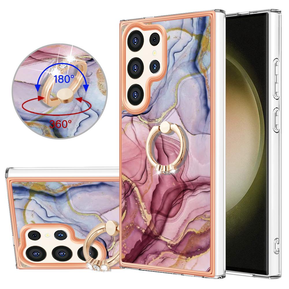 Abnehmbares Umhängeband mit rosarotem Marmor-Schnalle oder Anti-Fall-Ring oder weiche Handyhülle mit glattem Design für Samsung iPhone Redmi Oppo Moto Honor Google Sony ...