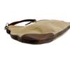 PRADA Logo jacquard Handbag canvas khaki Women BR3423 Used