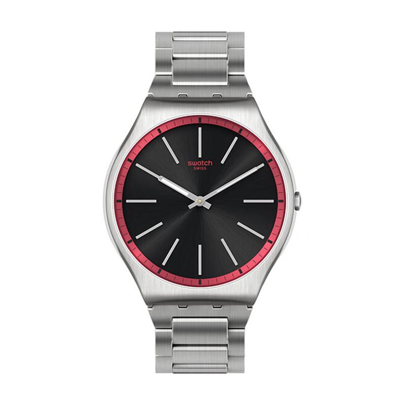 SWATCH Unisex 42mm Black Watch SS07S129G SS07S129G SS07S129G