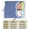 Soft BlanketChildren Airplane Travel Cute Bubu & Dudu Bedding Throws Flannel Bedspread For Outdoor Fashion Sofa Bed Cover