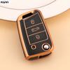4 Buttons New TPU Car Key Case Cover Shell For VW Volkswagen Golf 7 MK7 Tiguan MK2 Seat Ateca Leon FR Ibiza Skoda Octavia Kodiaq