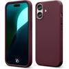 Protective Case - Booling - Iphone 16 - Flexible - Burgundy Red - Matte Effect