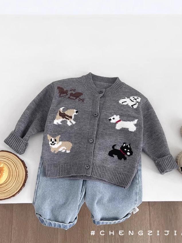 Unisex Toddler Knit Cardigan - Spring/Autumn Style for Boys & Girls