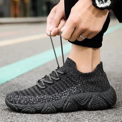 Gestrickte Sportschuhe für Herren Outdoor Frühling und Herbst Einfacher Schuh im Angebot Alle Marken Walking Designer Fitnessstudio Mann Freizeitsneaker