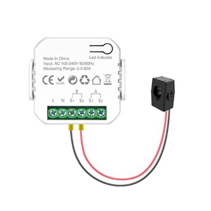 

Upgrades Power Consumption Monitors Meter ABS Wireless Intelligent KWh Meter Energy Consumption Meter Simple Installation