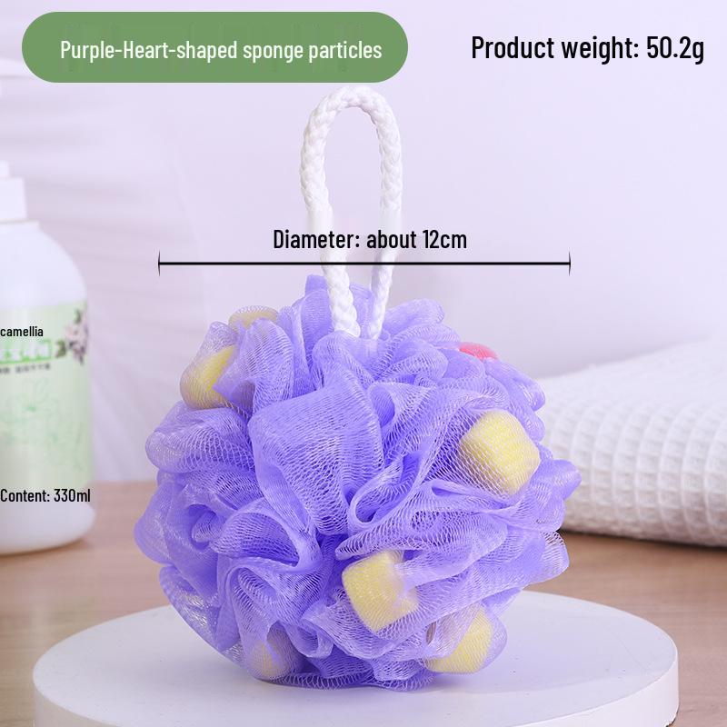 Прочный очень большой мягкий скраб для ванны - Однотонный, Нерастекающаяся пенообразующая сетка 10g