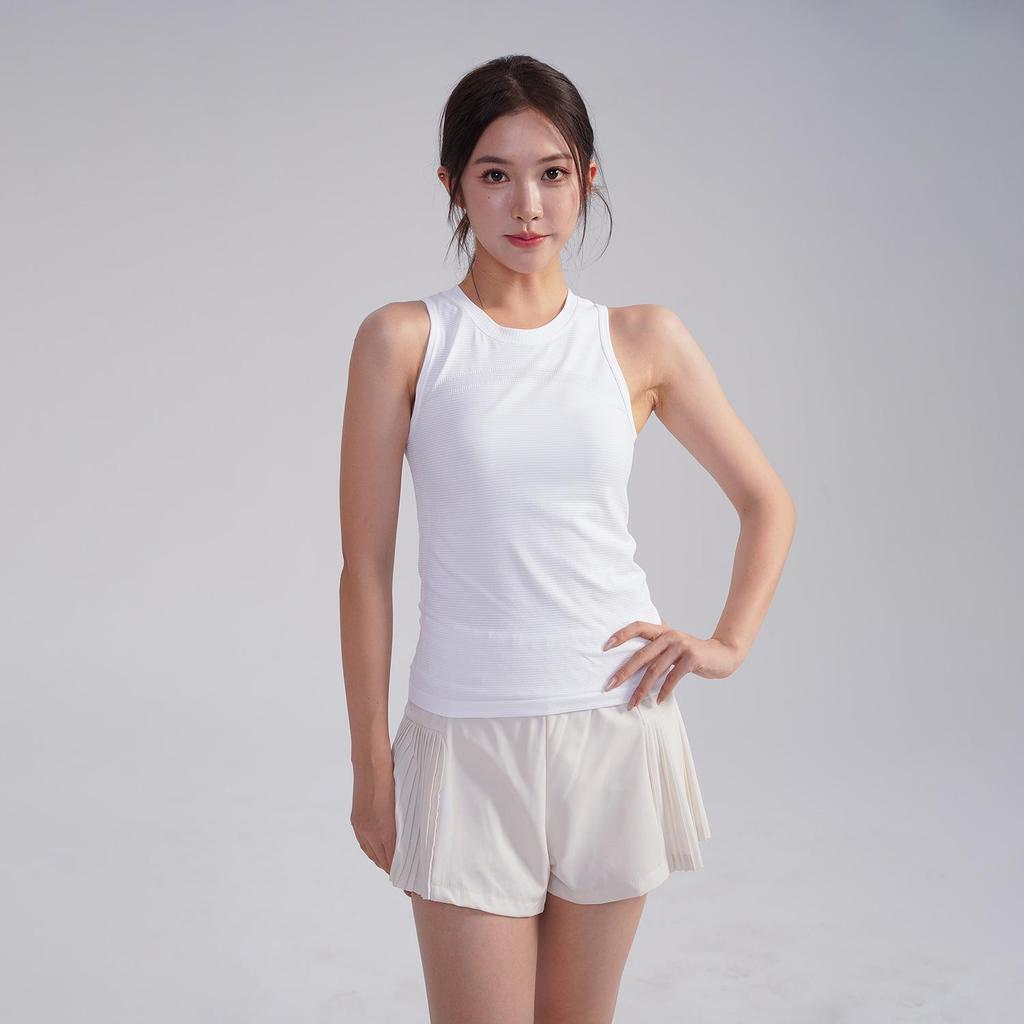 Sporty Girl Quick-Dry Elastic Yoga Vest - Slimming Sleeveless Training Top