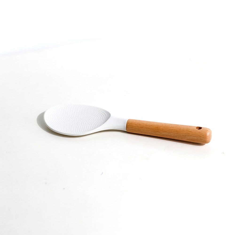 Non-stick Wood Handle Restaurant Spoon Kitchenware Turning Kitchen Utensils Spatula Rice Spoon Cooking Scoop