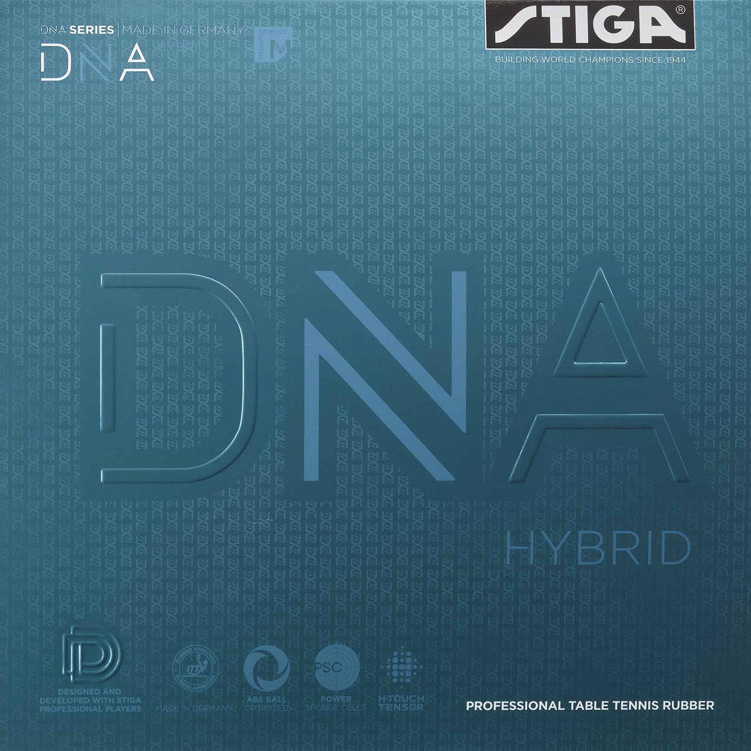 

STIGA DNA Hybrid Table Tennis Rubber, Inverted Soft, Medium, Black, Extra Thick, MAX 1712110121