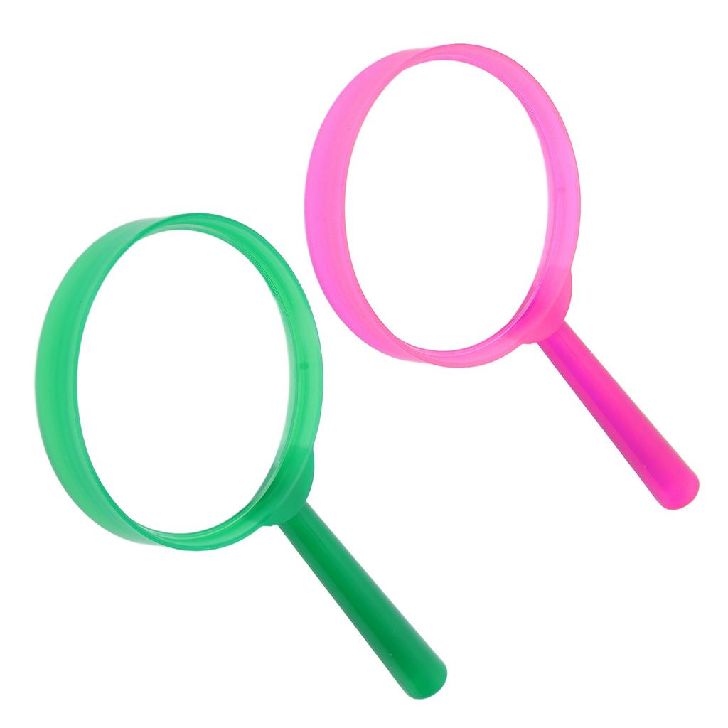 Mini Handheld Magnifier with Plastic Handle Portable Reading Magnifying Loupe for Students Children