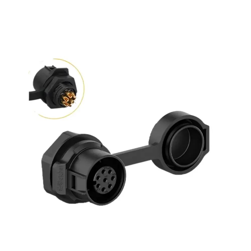 EW-LP12 Industrial Waterproof IP68 2Pin 3Pin 4Pin 5Pin Quick Plugging Aviation M12 Connector 6Pin 7Pin 8Pin Solder Plug Socket