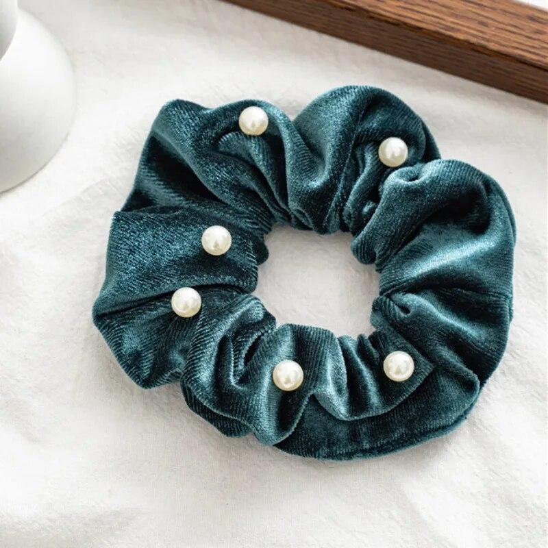 Bohemia Star Large Hair Rings Scrunchies Vintage Flocked Elastic Hairband Trendy Hair Ropes Headbands Hair Accessories For Women Headwear