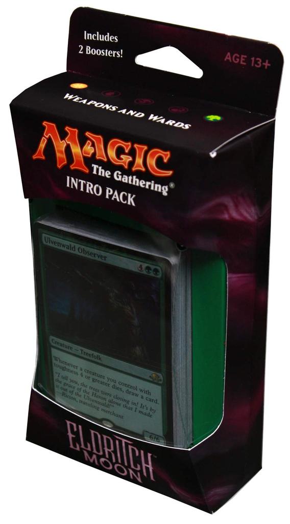 Magic the MTG Eldritch Intro Pack Theme Waffen und Wards 2 Booster Packs Alternate Gathering Moon / Deck (beinhaltet &