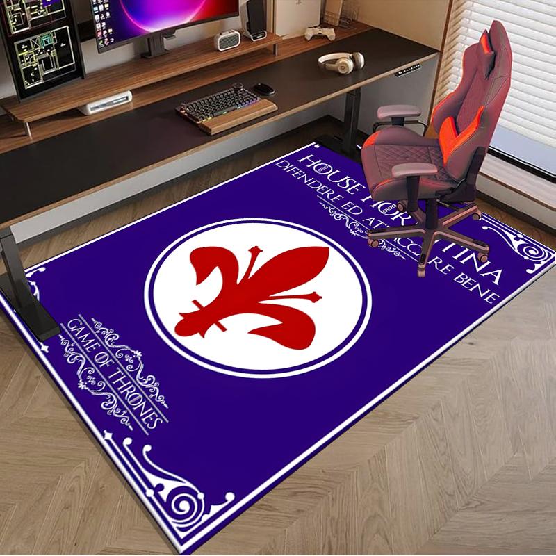 1PC Fiorentina Football Club Rug Game Carpet, Floor Mat for Bedroom Living Room Entryway Rug, Home Decor Idea Gift for Christmas birthday