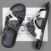 Sommer Komfort Strandurlaub Wasserdichte Ledersandalen Herren Leder Klassisch Outdoor Herren Sandalen Dual-Use Hausschuhe