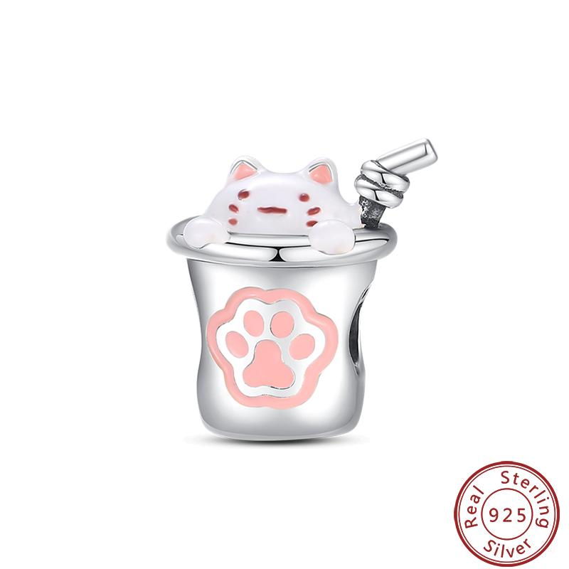 Dessert Afternoon Tea Series Copper Coffee Cake Pizza Fries Sweet Charms Beads 3Mm Diy Fine Jewelry Making