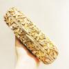 Gold Metal Stone Crystal Evening Clutches For Women Rhinestone Wedding Bridesmaid Luxury Designer Diamond Party Purses