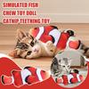 Simulierter Fisch, Kauspielzeugpuppe, Katzenminze Beißspielzeug,