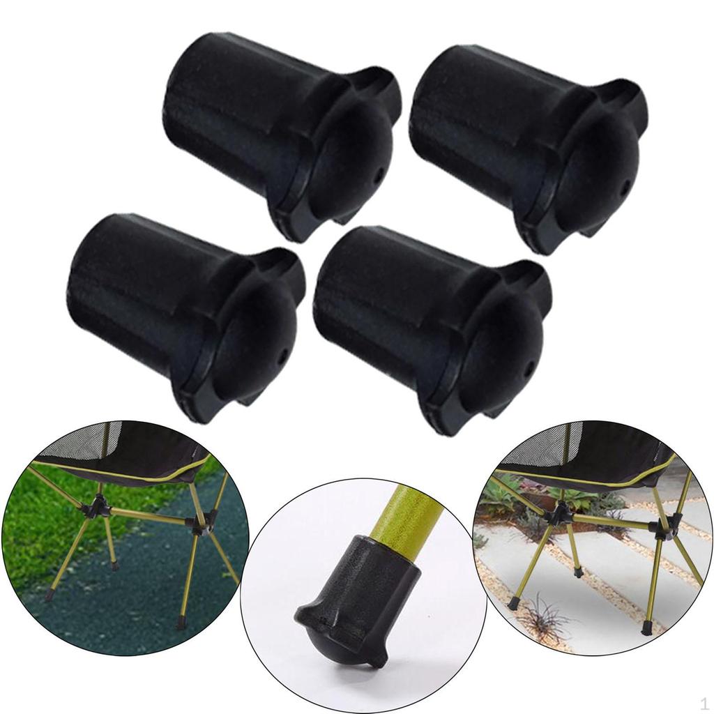 4 Pièces Protecteur de Pied de Chaise Chaises de Camping Embouts de Protection Antidérapants Réutilisables