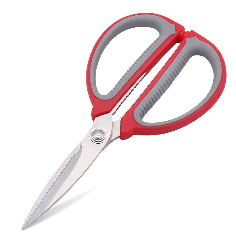 Household Stainless Steel Blade Sharp Shear PP+TPR Handle Vegetables Chicken Bone Clipper Kitchen Scissors Accessories