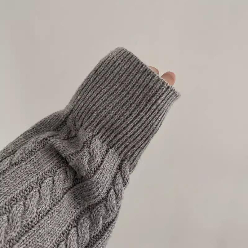 Women's Retro Wool Half-Zip Knitted Cardigan - Autumn Winter 2026