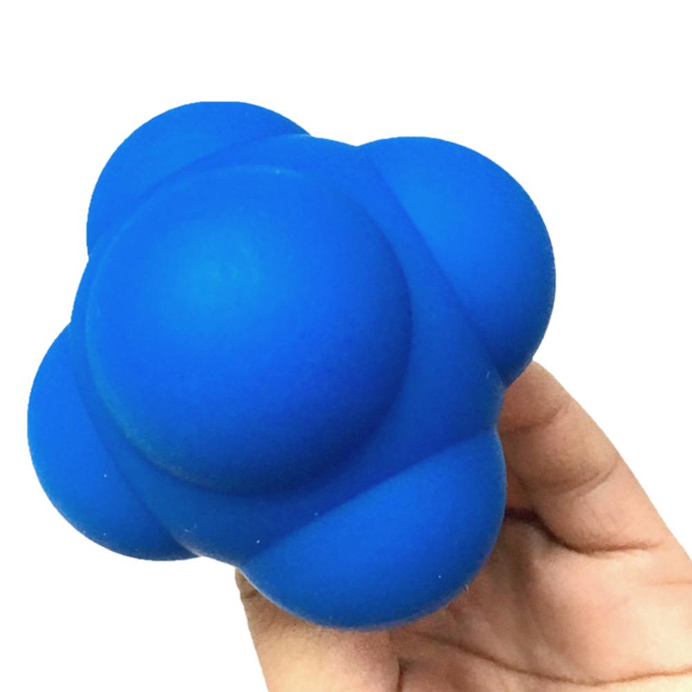 Silicone Hexagonal Reaction Ball  Coordination  Exercise Sports Fitness Training Ball