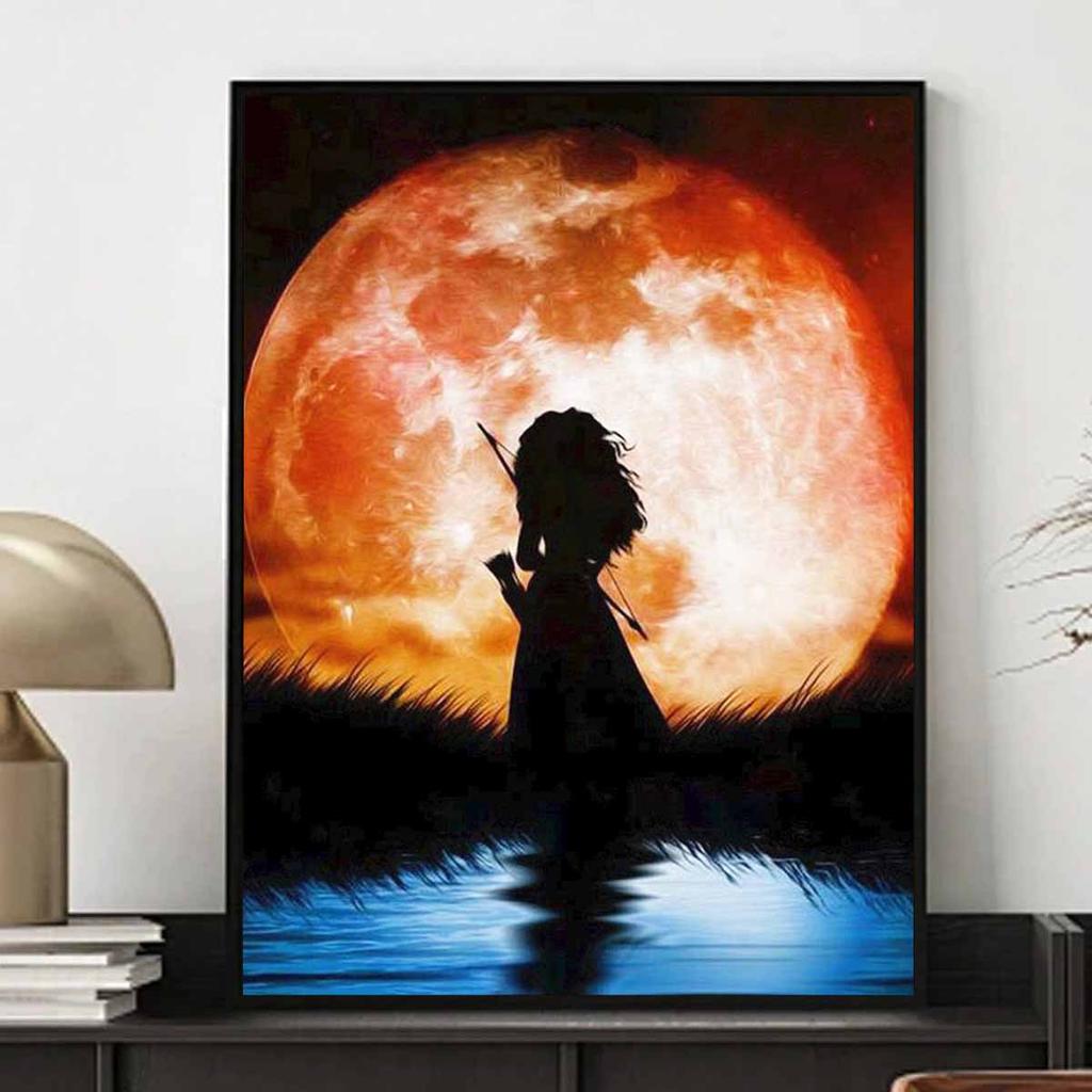 Full Round Diamond Painting Archery Princess Art Rhinestone Picture Mosaic DIY 5D Cross Stitch Embroidery Home Decoration