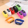1pc LED Pedometer Bracelet Step Counter Watch 12/24H Time Display Step Counter Watch Silicone Step Tracker Fitness Watch