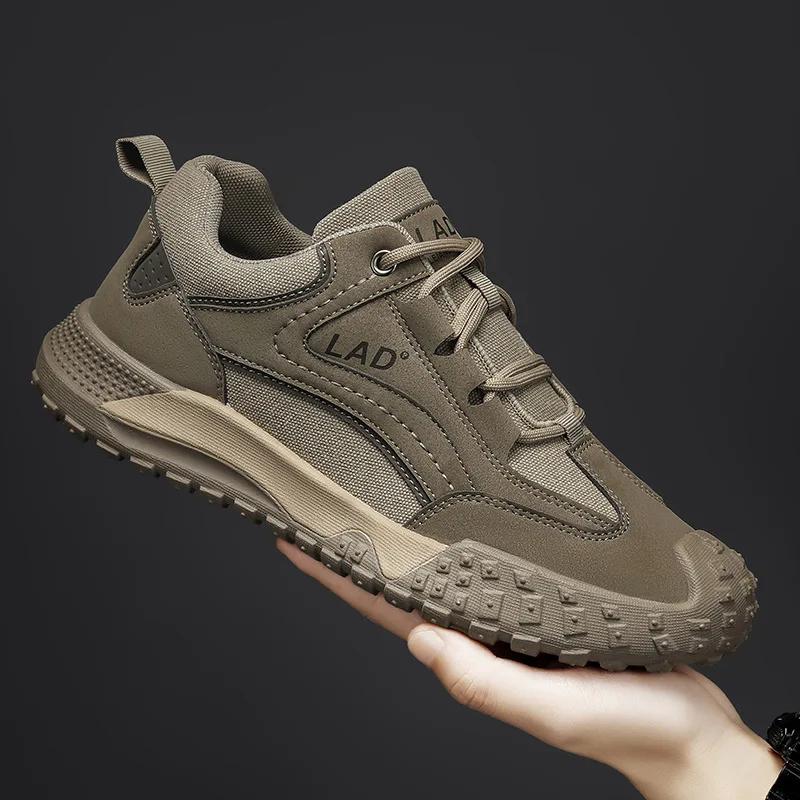 2025 Men's Sneakers Classics Men Lace-up Shoe for Outdoor Breathable Hiking Shoes Comfortable Sneakers Male Zapatos Para Hombre