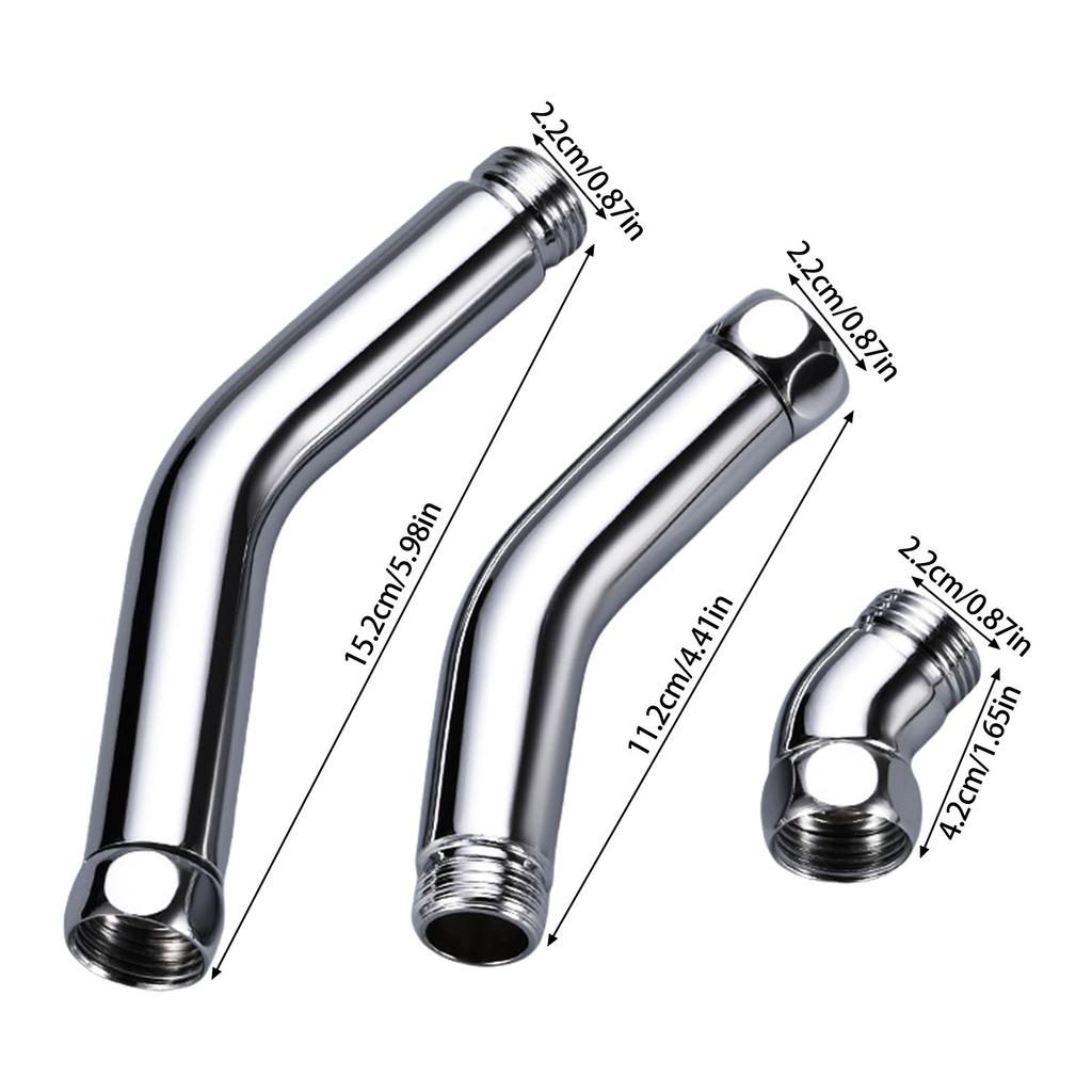 Practical 135 Degree Shower Hose Connectors Set of 3 for Enhances Sprayer Ranges and Leak Prevention Easy Installion