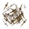 Dual-Color Mini Sword Charm Pendant, 29x9mm Alloy Accessory for Mobile Phone