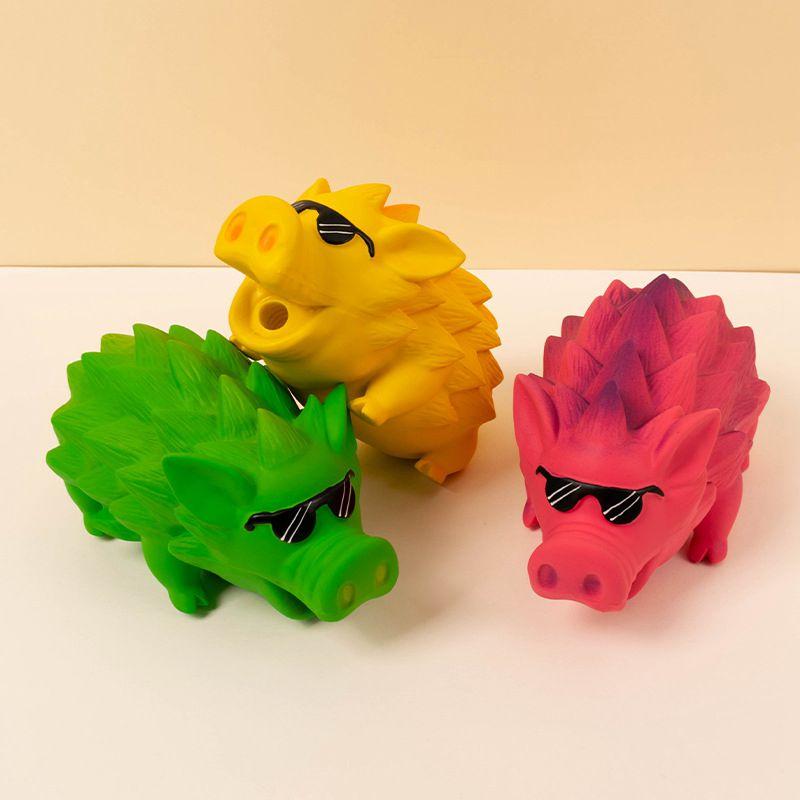 Pet Dog Toy Squeaky Rubber Toy Dog Latex Chew Toy Pig Shape Bite Resistant Puppy Sound Toy For Small Medium Large Dog Toy