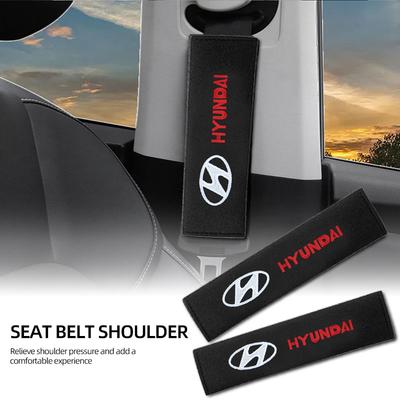 2Pcs Car Safety Belt Shoulder Cover Pad Plush Seat Belt Shoulder For Accent Aslan Avante HB20 I20 I30 I40 Ix20 Parisi