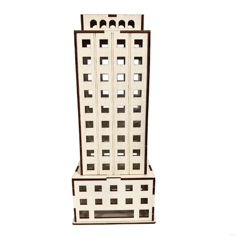 Garden Landscape Ornament Assembling Model Wooden Apartment Outland Model HX6C
