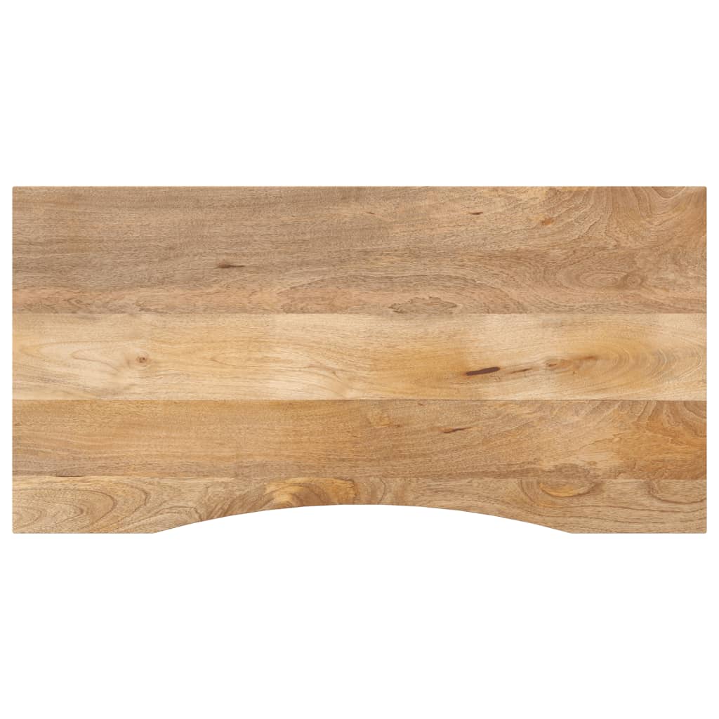 VidaXL Schreibtischplatte mit Aussparung 120x60x2,5cm Massivholz Mango