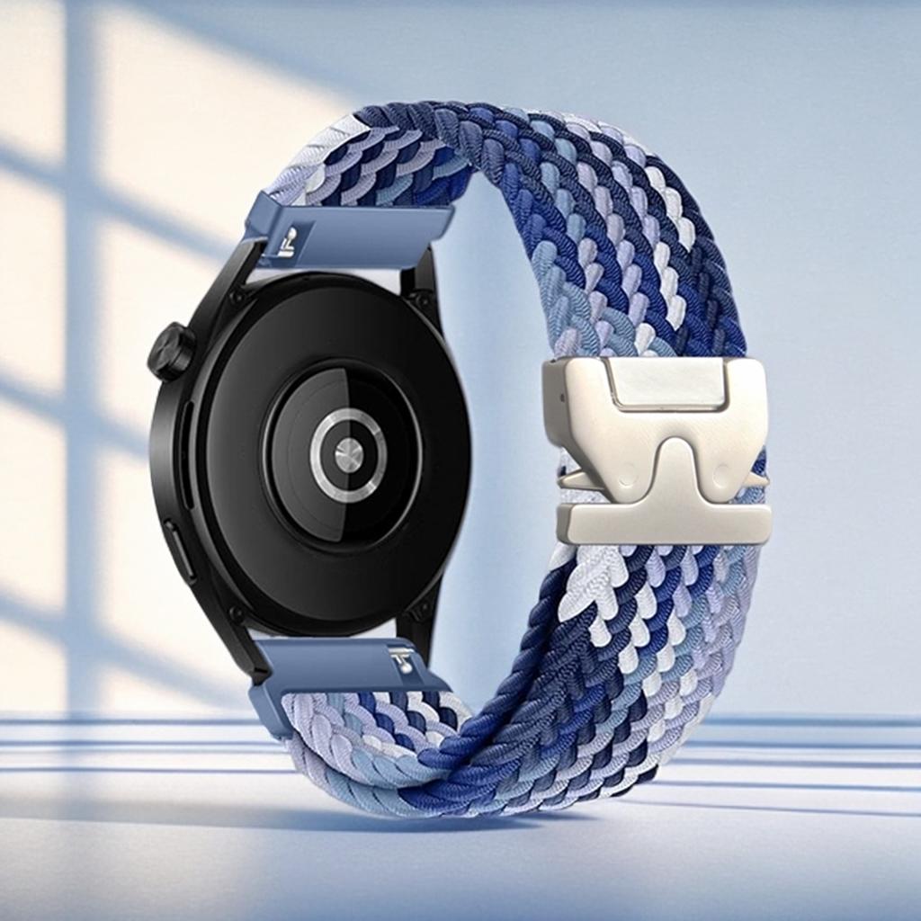18/20/22mm Adjustable Braided Strap for Huawei GT 6/5/4/2/Watch 5/Garmin Fenix 7/Forerunner 265/255/Venu 3 Replacement Watchband