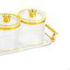 1 Set Snack Compartment Platter Food Storage Organizer Serving Tray Sealed