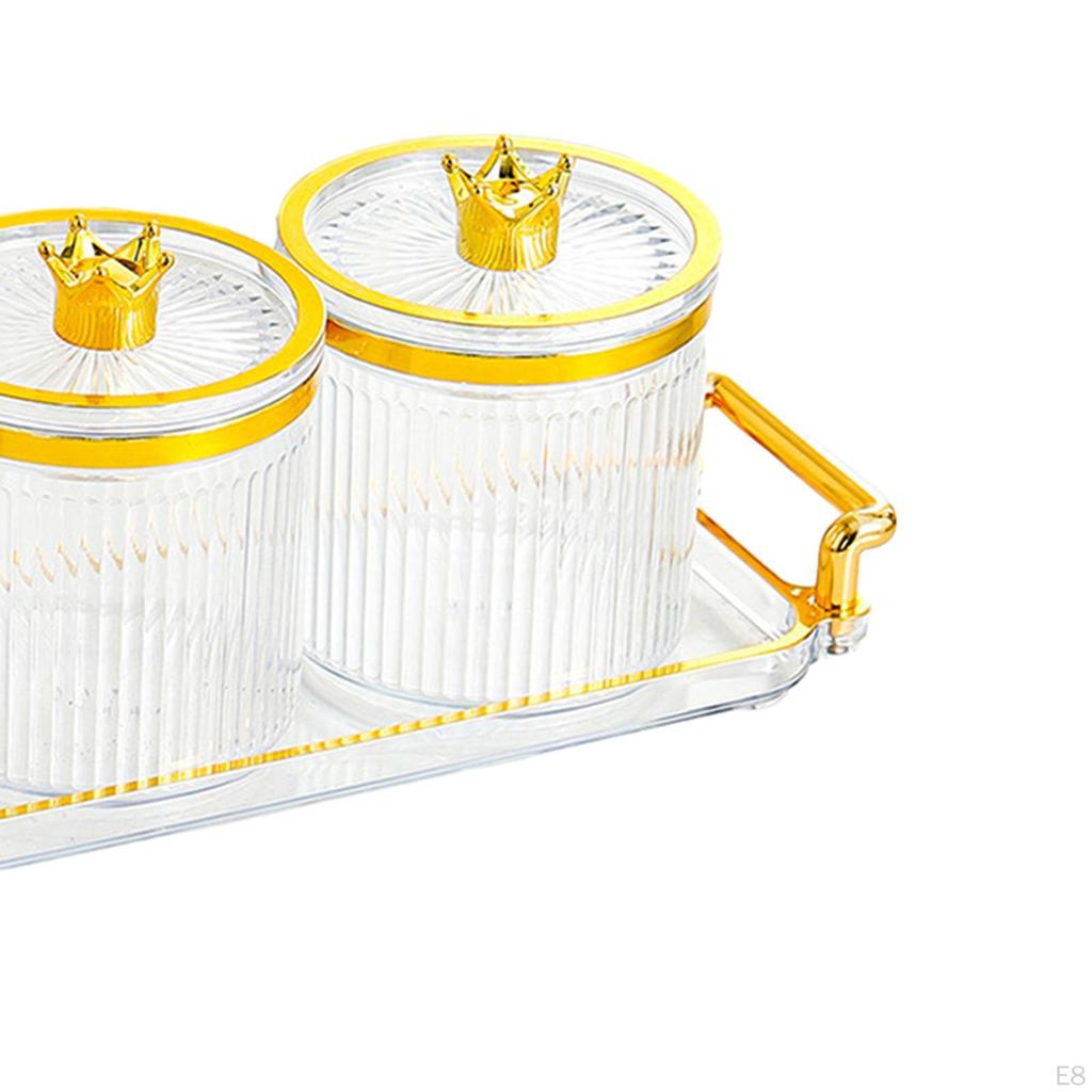 1 Set Snack Compartment Platter Food Storage Organizer Serving Tray Sealed