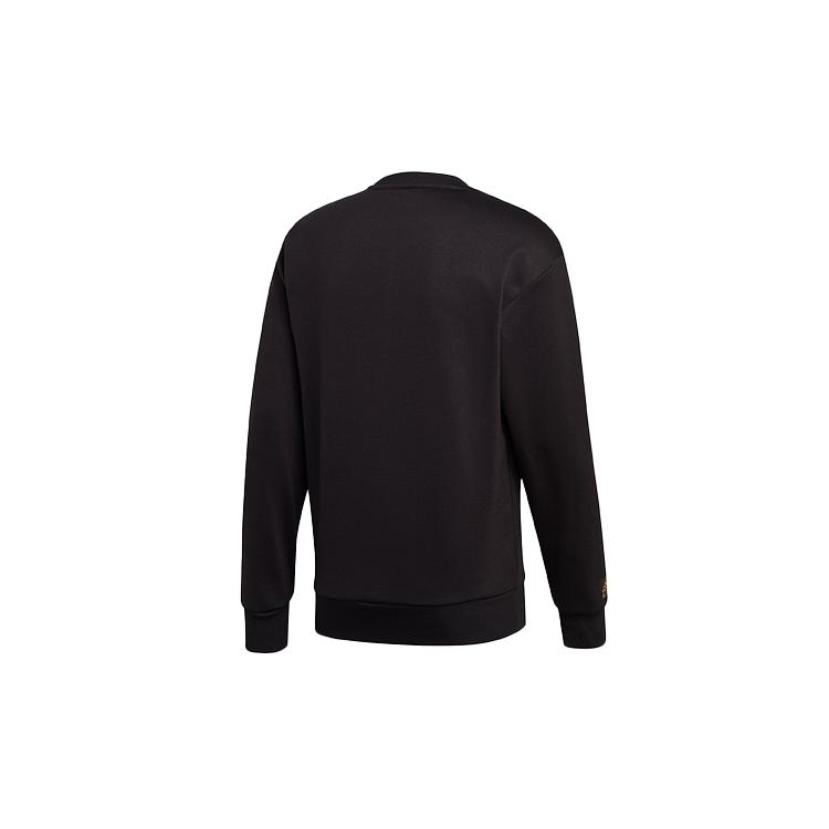 adidas Sweatshirts Men's Black Crew Neck Moderate Regular FT9758