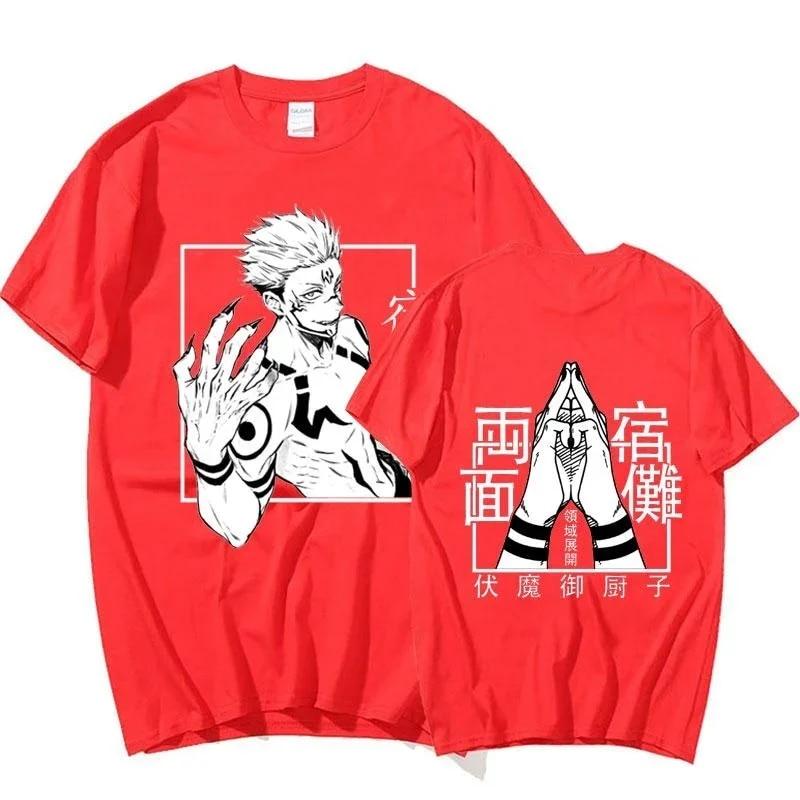 Anime Jujutsu Kaisen RyoUnisex Sukuna Graphic Printed Tee Unisex Unisex Tshirts Plus Size T Shirt Harajuku Hot Unisexga Unisex Four Seasons T-shirt
