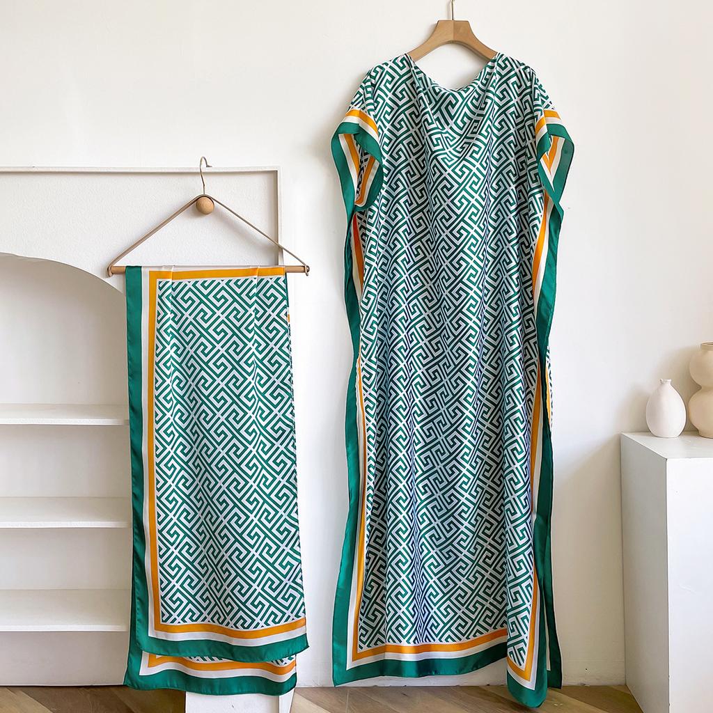 Robe Dress Women'S African Large Size Suit Versatile Ethnic Style Street Fashion Women