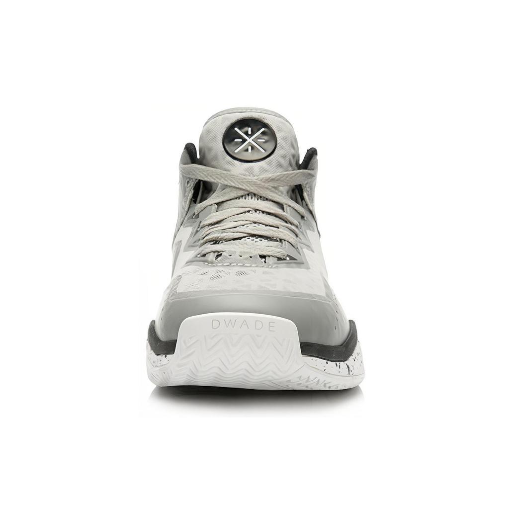 Li Ning Wow 3 Trendy Shock Absorbing Non-Slip Mid-Top Basketball Shoes Unisex Sneaker Gray Black ABAK031-1