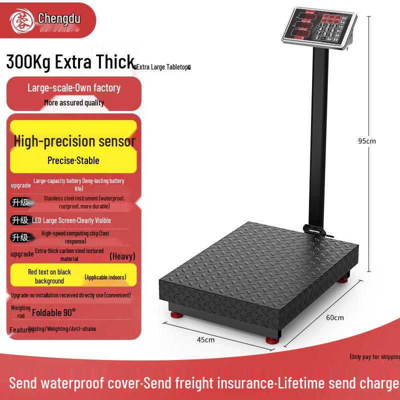 2025 Electronic Table Scale - New 300kg/150kg Commercial Weighing Model