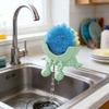 Funny Peeing Sponge Holder 3D Printed Round Sponge Stand with Drainage Countertop Sponge Holder for Kitchen Bathroom Sink