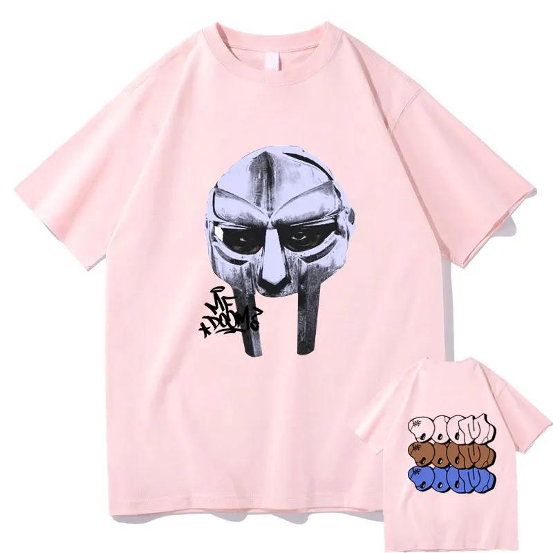 Rapper Mf Doom Mask Madlib Madvillain Graphic Print Tshirt Men Hip Hop Fashion Trend Tshirts Male Vintage Oversized T Shirts