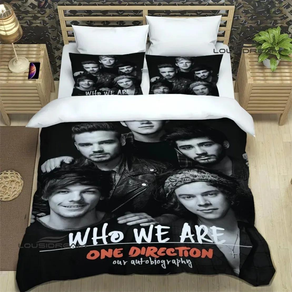 

One Direction Rock Band Bedding Set For Bedroom Soft Modern Bedspreads Comefortable Kids Duvet Cover Quilt Cover And Pillowcase 150*200cm 3pcs