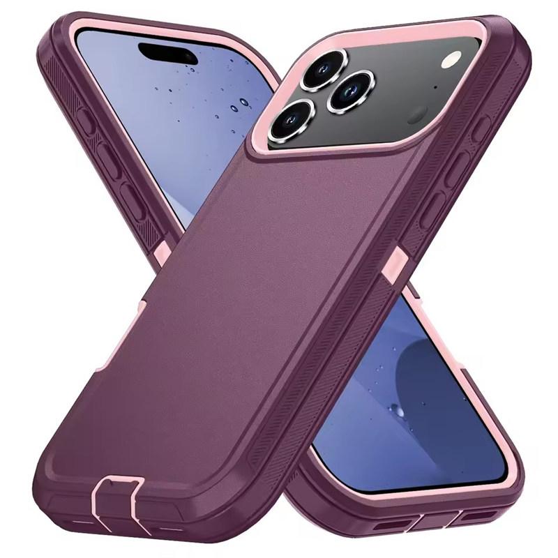 Armor Shockproof Defender Phone Case For iphone 11 12 13 14 15 16 17 Pro Max X XS XR XSMAX 16E 17AIR Hard PC+TPU Back Cover