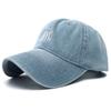 Unisex Vintage NYC Embroidery Washed Denim Baseball Cap Adjustable Snapback Hat Sun Protection Visor Hats for Men Women
