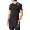Emporio Armani SS23 EA7 Series Letter Print Crew Neck Short Sleeve T-Shirt Men Tops Black 8NPT12-PJ3UZ-1200